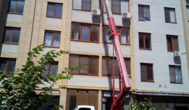 Аренда автовышки. Подъёмные работы.