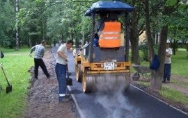 Асфальтирование и благоустройство территории