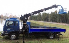 Услуги манипулятора Кран 7тонн борт 8 тонн вылет стрелы 21м