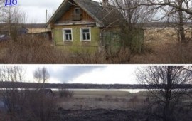 Демонтаж стен - снос дома