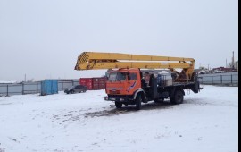 Услуги автовышки 28м,