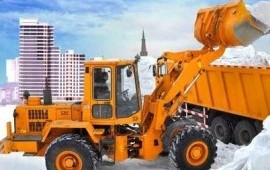 Уборка и вывоз снега спецтехникой