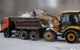 Погрузка снега. вывоз снега