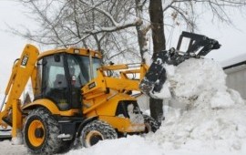 Уборка и вывоз снега (аренда погрузчика, трактора)