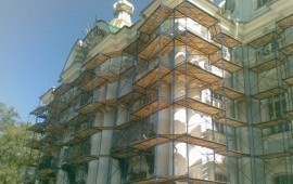 Аренда фасадных рамных лесов от производителя