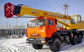 Автокран 25 тонн в аренду в Новокузнецке