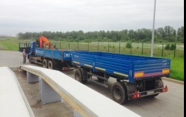 Манипулятор с прицепом стрела 6 тонн