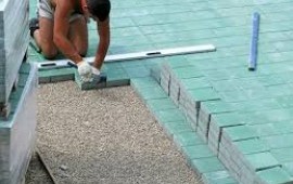 Укладка тротуарной плитки в Унече