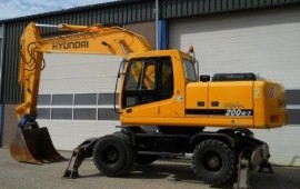 Колесный полноповоротный hyundai r200 w-7
