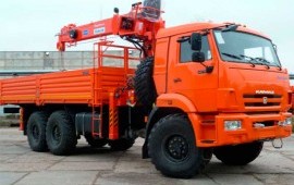 Кран манипулятор с корзиной