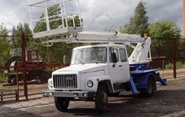 Аренда автовышки ГАЗ 17 м.