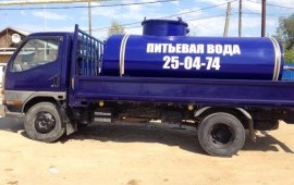 Услуги водовозки 5 кубов, алюминиевая емкость