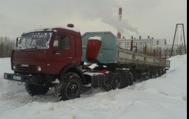 Услуги Камаза вездехода с площадкой