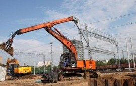 Аренда экскаватора с грейферным ковшом