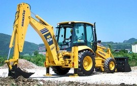 Экскаватор-погрузчик Komatsu аренда заказ