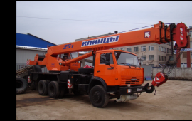 Аренда автокрана 25 тонн 28 м