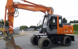 Аренда колесного экскаватора HITACHI ZX 160