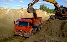 Продажа песка с доставкой