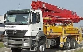 Услуги аренды автобетононасоса