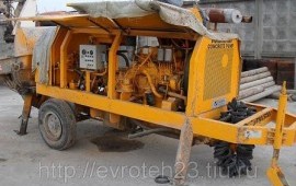 Аренда стационарного бетононасоса Putzmeister