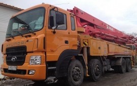 Аренда автобетононасоса HYUNDAI JUNJIN 43 метра