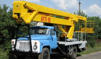 Услуги автовышки АГП 18 в Выползово