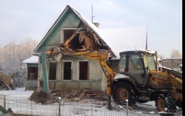 Демонтаж строений с вывозом мусора