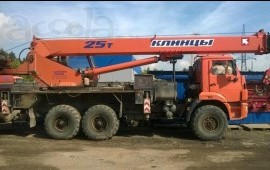Аренда автокрана 14 тн и 25 тн (вездеход)