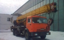 Аренда автокрана "Ивановец" 25 тонн, 21 метр