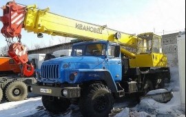 Аренда автокрана кс-35714, г/п16т (Урал-вездеход)