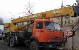 Аренда услуги крана автокран 22м/20т.