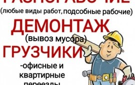 Грузчики, Мастер на час, Разнорабочие