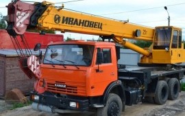 Услуги автокрана 25т