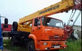 Услуги автокрана 16-тон