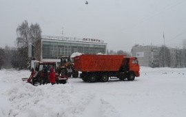 Услуги экскаватора-погрузчика уборка снега Брянск