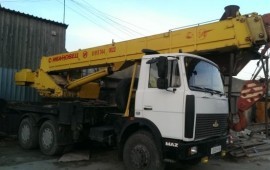Услуги автокрана 16-25т в Линево
