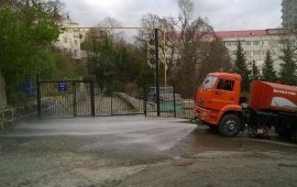 Услуги поливомоечных машин, доставка воды