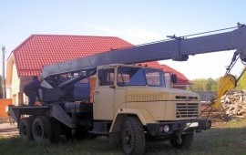 Услуги Автокран КрАЗ