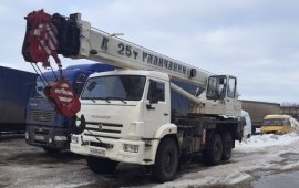 Аренда автокрана вездеход 25 т 28 метров