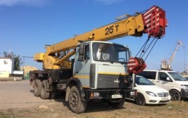 Аренда автокрана вездеход 25т31м