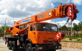 Услуги автокранов 25тн