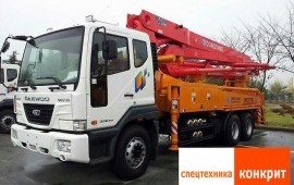 БЕТОНОНАСОС HINO И DEAWOO ОТ 20 ДО 37 МЕТРОВ
