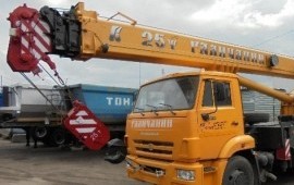 Кран 25 т. 28 м.