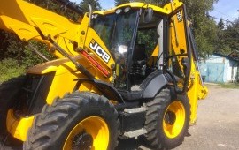 Аренда экскаватора-погрузчика JCB 4CX услуги заказ