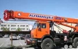 Услуги автокрана-вездехода Клинцы г/п 25