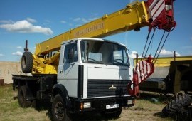 Услуги автокрана маз 16 т 18м