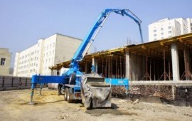 Услуги, заказ, аренда автобетононасоса в Ижевске