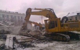 Демонтаж (разлом ) домов в Юже