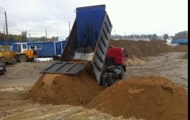Песок карьерный намывной для строительных работ
