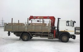 Грузоперевозки МАЗ с манипулятором